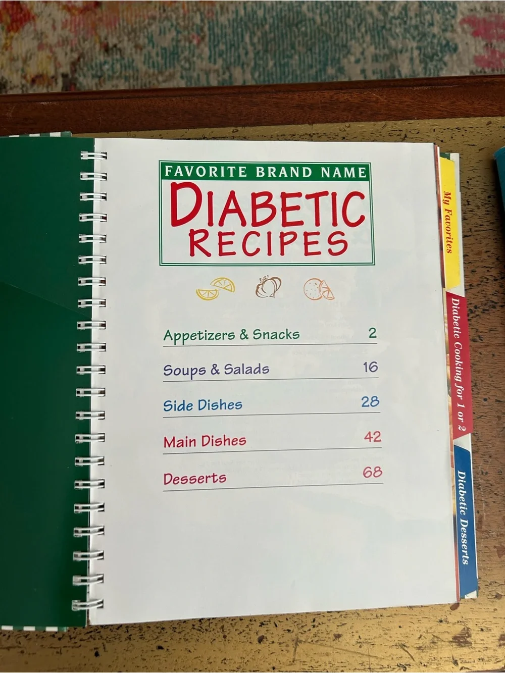 Diabetic Cooking Cookbook - White & Green Cover
